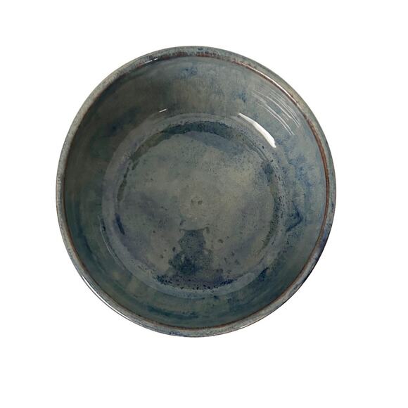 Art Studio Etched Pottery Bowl Glazed Signed - Picture 2 of 9